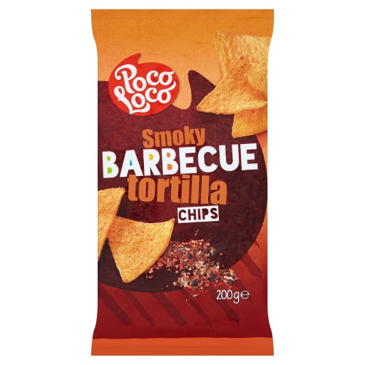 Poco Loco Barbecue nacho chipsy 200 g