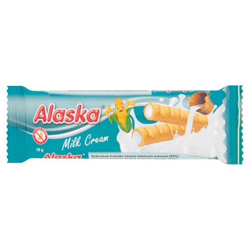 Aljašské kukuričné rolky plnené mliečnym krémom