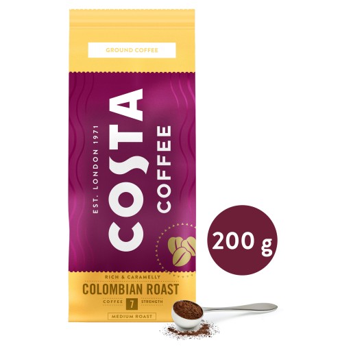 Costa Colombian mletá káva, stredne pražená, 200g