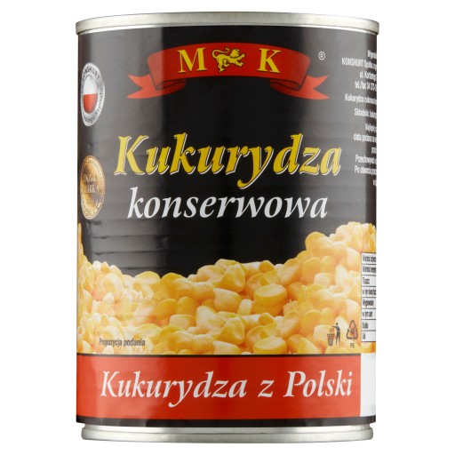 KONZERVOVANÁ KUKURICA Z POĽSKA MK 400g