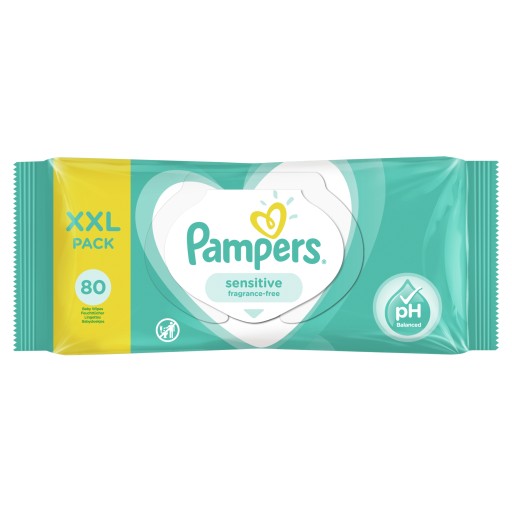 PAMPERS VLHČENÉ Utierky 80 ks CITLIVÉ