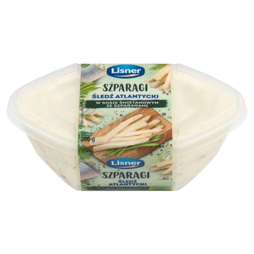 Filety zo sleďa Lisner v smotanovej omáčke so špargľou 280 g