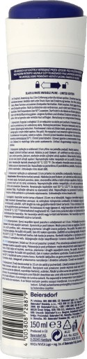NIVEA DÁMSKY DEO SPREJ 150ML INVISIBLE PURE