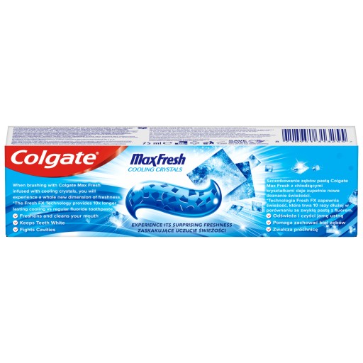 ZUBNÁ PASTA - COLGATE MAX FRESH - CHLADIACE KRYŠTÁLY 75ML