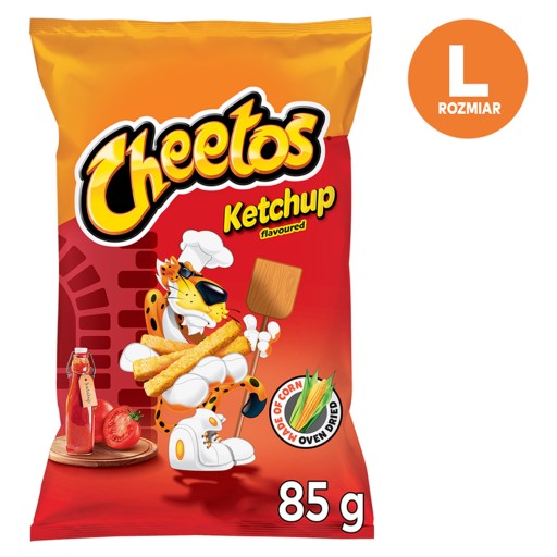 CHEETOS KUKURIČNÉ CHRUPKY S KEČUPOVOU PRÍCHUŤOU