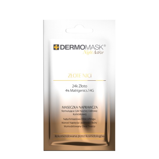 Dermomask Golden Threads nočná maska, 12 ml
