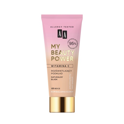 AA My Beauty Power Illuminating Foundation No. 03 Beige 30 ml