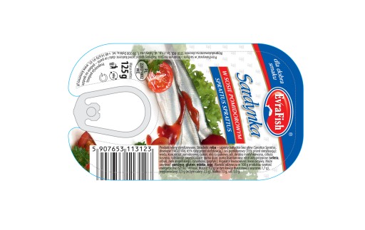SARDINKY V RAJKOVEJ OMÁČKE konzerva EvraFish 125g