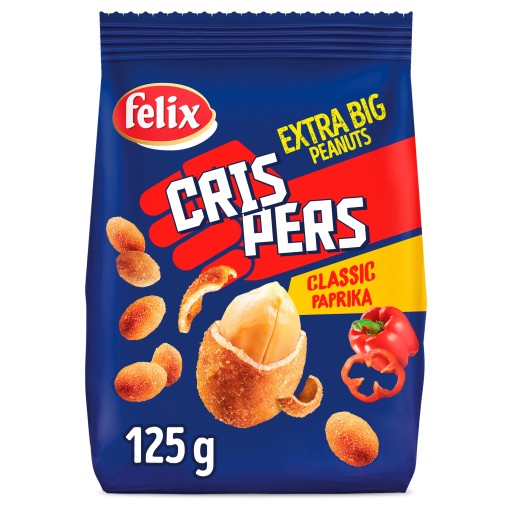 Felix Orzeszki Cris Pers Classic Arašidy v paprikovej škrupine 125g
