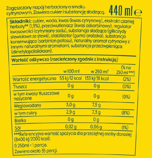 Sirup pre SodaStream Lipton citrón Ice Tea karbonizátor 440 ml