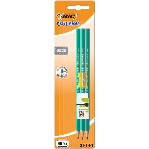 Sada BIC Evolution 3x ceruzka + guma + strúhadlo