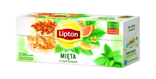 Lipton Herbs of the World Mint s citrusmi 20 vrecúšok