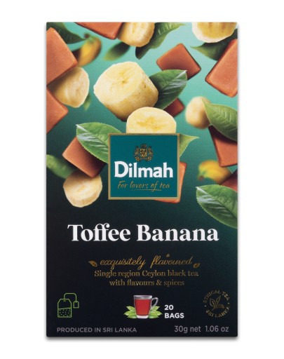 DILMAH BLACK TEA Ceylon TOFFEE BANANA karamel a banán 20 VRECOV