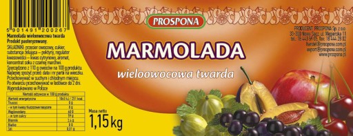 Marmeláda Pro.Tvrdá 1,15kg