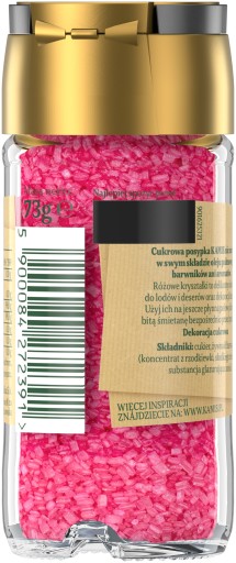 Kamis ružové krištáľové posypy 73g