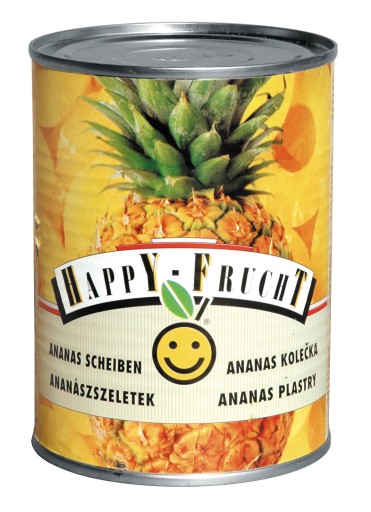 Happy Frucht Ananásové plátky 565 g
