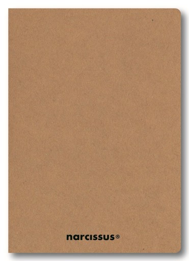 Zápisník A4, 48 listov, mriežka NARCISSUS Eco Kraft