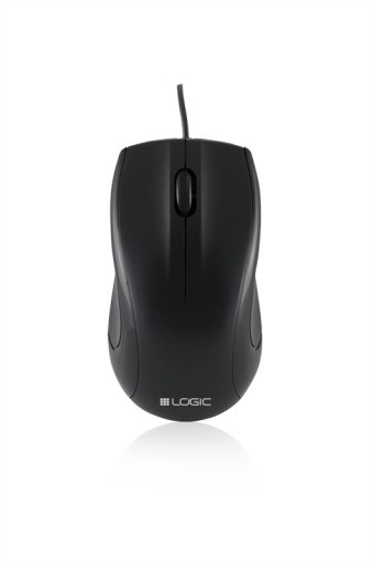 LOGIC LM-12 optická drôtová myš, čierna