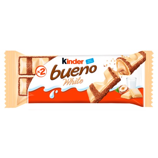 FERRERO KINDER BUENO BIELA OBLÁTKA S NÁPLŇOU 39G