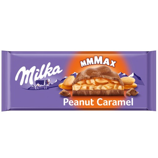Milka MMMAX Arašidová karamelová mliečna čokoláda 276g