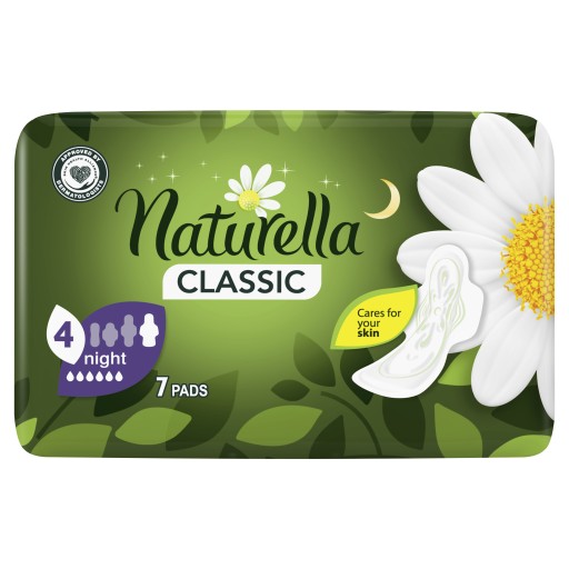 Nočné hygienické vložky Naturella Classic 7 kusov