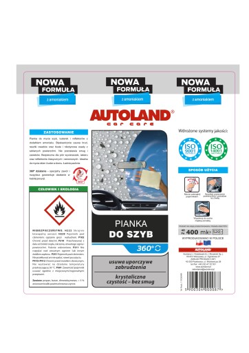 AUTOLAND COSMETICS OKENNÁ PENA S Čpavkom 0,4L