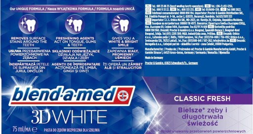 Zubná pasta Blend-a-Med 3D White