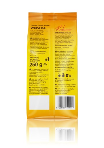 Woseba Rodzinna Pražená mletá káva 250 g