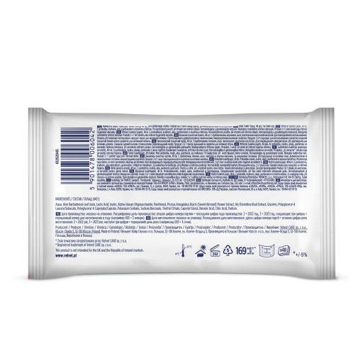 VELVET Vlhčený papier INTIMA 48 ks
