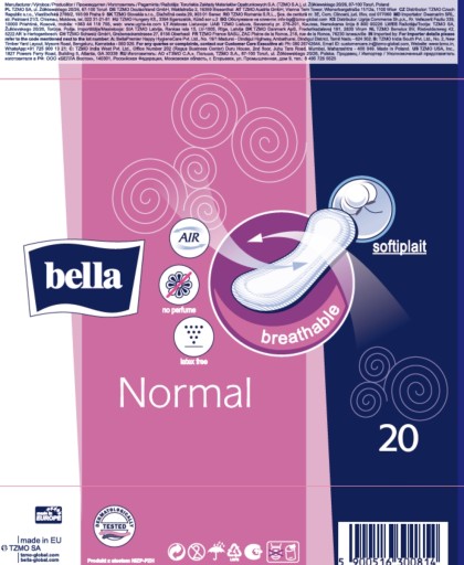 Hygienické vložky Bella Normal 20 kusov