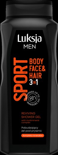 Luksja Men Sport Stimulačný sprchový gél 3v1 500 ml