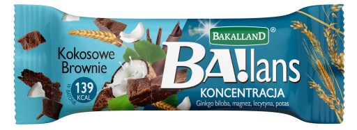 BAKALLAND BA! Kokosovo-čokoládová tyčinka 35g