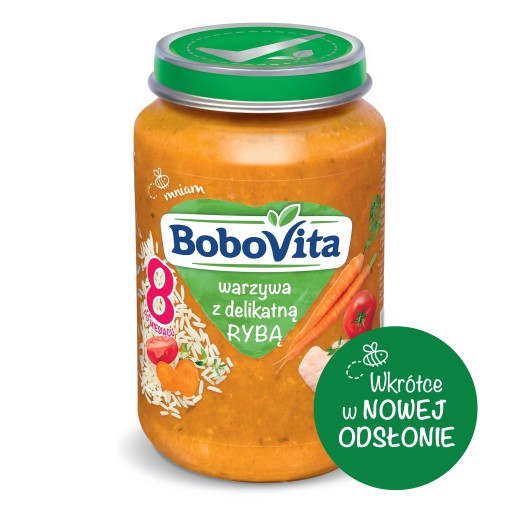 BoboVita Zelenina s jemnou rybou po 8 mesiacoch 190 g
