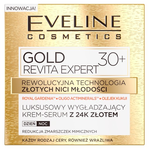 Krém-sérum Eveline Cosmetics Gold Revita Expert