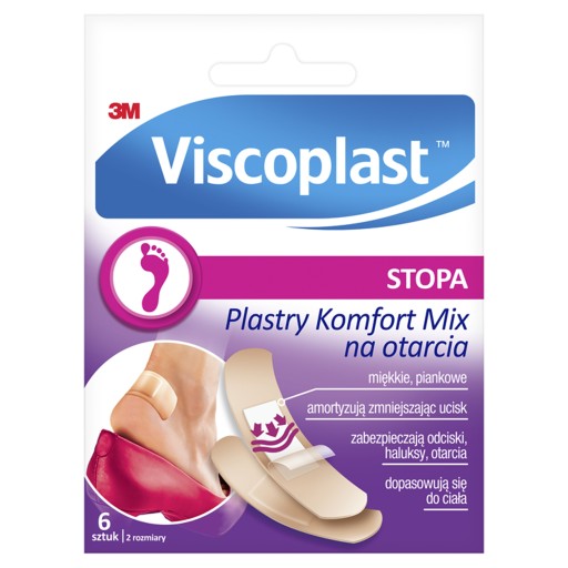 3M Viscoplast Comfort náplasti na odreniny Mix 72mmx