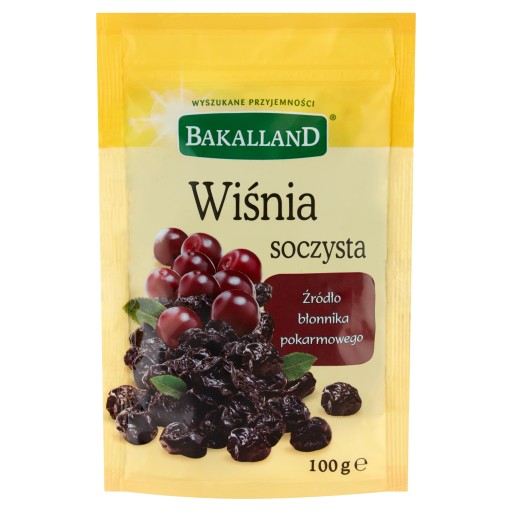 BAKALLAND ŠŤAVNÁ SUŠENÁ ČEREŠŇA, BEZ SEMIENKOV, 100G