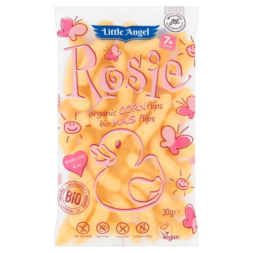 Kukuričné lupienky Rosie's od 7 mesiacov GILFREE. BIO 30 g