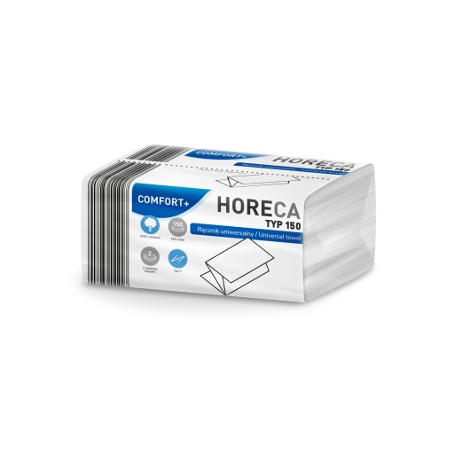 Kompaktná listová papierová utierka, 150 kusov, HORECA COMFORT+