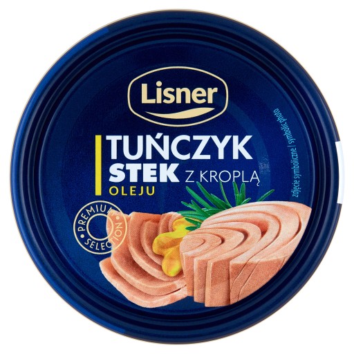 Steak z tuniaka v oleji 120g Lisner