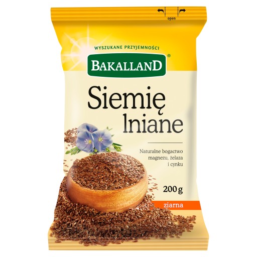 BAKALLAND ľanové semienko, 200 g