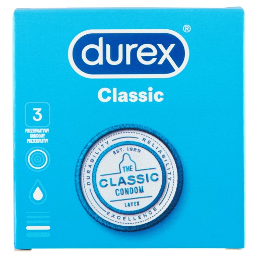 Durex Classic kondómy 3 ks.