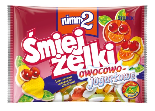 Nimm2 Śmiejżelki ovocie a jogurt Ovocné želé obohatené o vitamíny 100