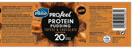 Valio profeel proteínový puding 180 g karamelovo-čokoládový, bez laktózy