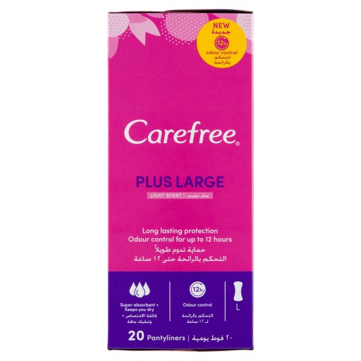 Carefree Plus Large hygienické vložky 20 ks