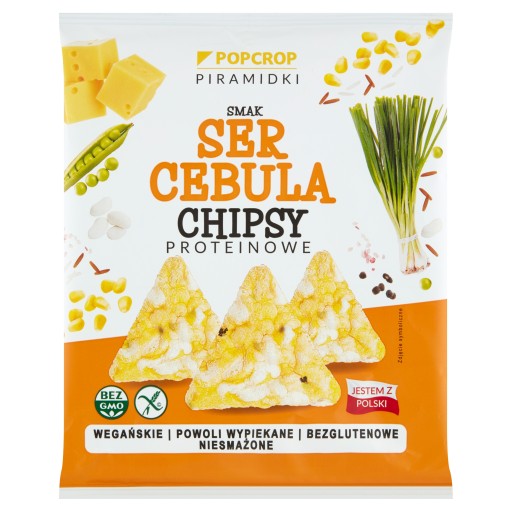 POPCROP proteínové chipsy CIBUĽOVÝ SYR 60g