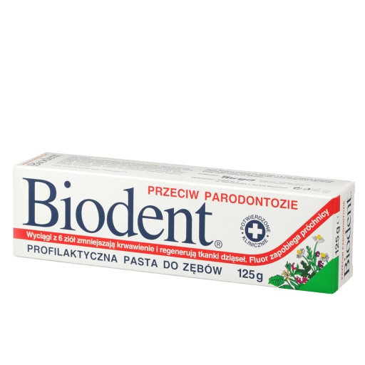 Biodent, zubná pasta proti paradentóze, 125 g