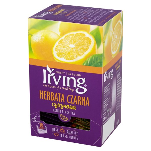 IRVING Čierny citrónový čaj 20 obálok