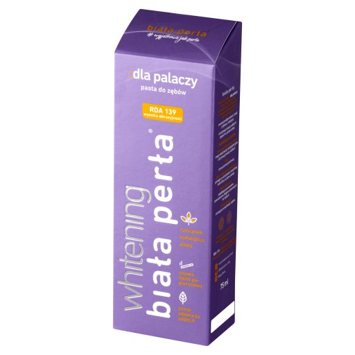 Biela perla zubná pasta pre fajčiarov, 75 ml