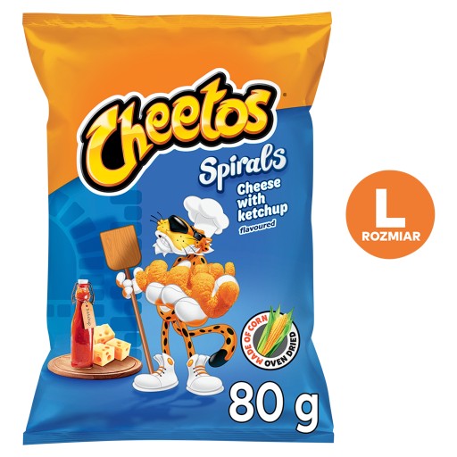 Cheetos Špirály Syr s kečupom Chrumkavý 80g