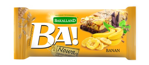BAKALLAND BA! Banánová cereálna tyčinka s polevou 40g